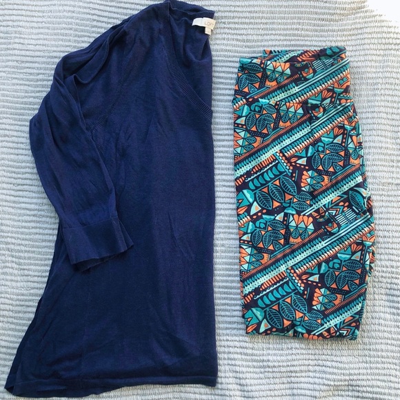 LulRoe leggings and loft top bundle - Picture 1 of 10